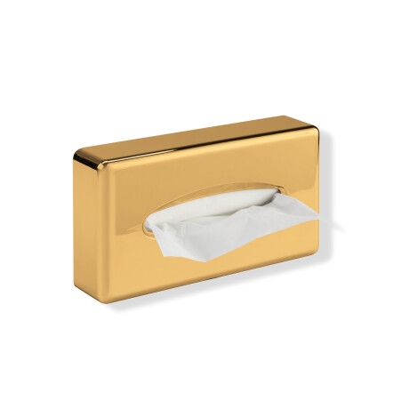 Dispenser voor papieren zakdoekjes / ABS, goudkleurig glanzend #1