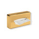 Dispenser voor papieren zakdoekjes / ABS, goudkleurig glanzend #1