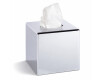 Dispenser voor papieren zakdoekjes - kubusvormig / ABS, verchroomd