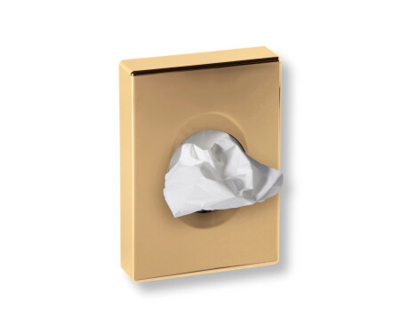 Dispenser voor hygiënezakjes / ABS, goudkleurig glanzend