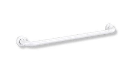 Steunleuning voor mensen met een beperking, Ø32, recht, STANDARD – 80 cm / roestvrij staal, matwit