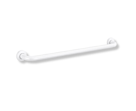 Steunleuning voor mensen met een beperking, Ø32, recht, STANDARD – 80 cm / roestvrij staal, matwit