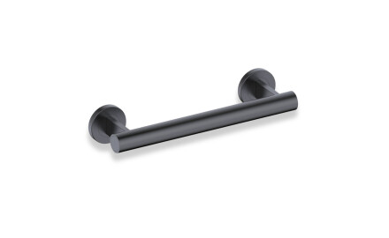 Steunleuning voor mensen met een beperking, Ø32, recht, PREMIUM – 30 cm / roestvrij staal, matzwart