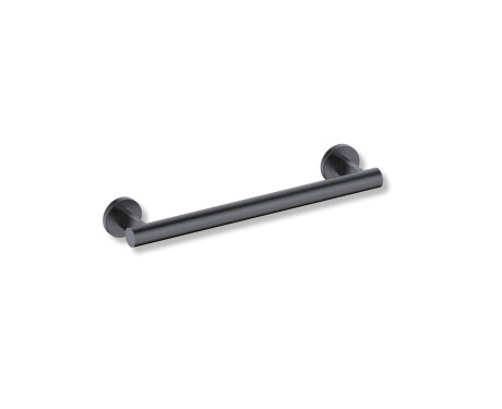 Steunleuning voor mensen met een beperking, Ø32, recht, PREMIUM – 40 cm / roestvrij staal, matzwart