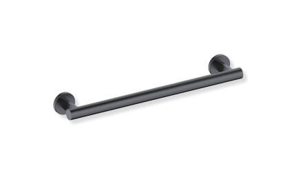 Steunleuning voor mensen met een beperking, Ø32, recht, PREMIUM – 50 cm / roestvrij staal, matzwart