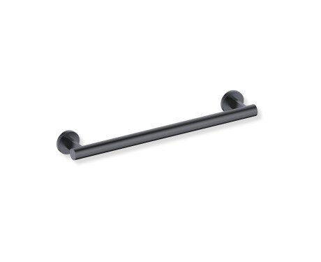Steunleuning voor mensen met een beperking, Ø32, recht, PREMIUM – 50 cm / roestvrij staal, matzwart