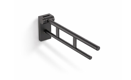 Steunbeugel voor mensen met een beperking, Ø32, kantelbaar, PREMIUM - 60 cm / roestvrij staal, matzwart
