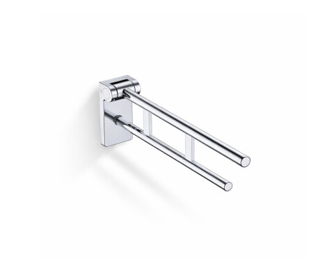 Steunleuning voor mensen met een beperking, Ø32, kantelbaar, PREMIUM - 60 cm / gepolijst roestvrij staal