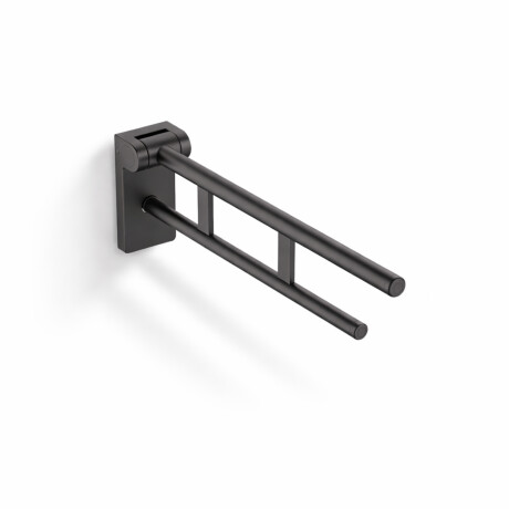 Steunleuning voor mensen met een beperking, Ø32, kantelbaar, PREMIUM - 70 cm / roestvrij staal, matzwart #1