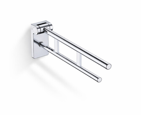 Steunleuning voor mensen met een beperking, Ø32, kantelbaar, PREMIUM - 70 cm / gepolijst roestvrij staal