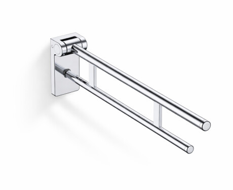 Steunleuning voor mensen met een beperking, Ø32, kantelbaar, PREMIUM - 80 cm / gepolijst roestvrij staal