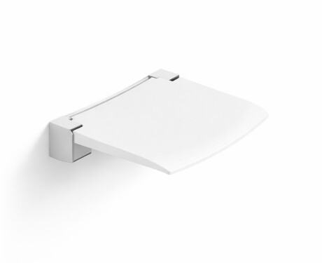 Opvouwbare douchezitting / matwit, chroom
