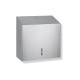 Dispenser voor V-gevouwen papieren handdoekjes (max. afmetingen papierrol: 25 x 11,5 x 24 cm) serie R1 / geborsteld roestvrij staal #1