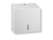 Dispenser voor V-gevouwen papieren handdoekjes (max. afmetingen papierrol: 25 x 11,5 x 24 cm) serie R1 / roestvrij staal, matwit