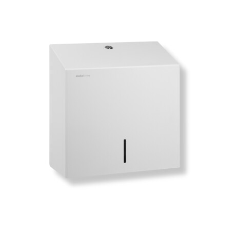 Dispenser voor V-gevouwen papieren handdoekjes (max. afmetingen papierrol: 25 x 11,5 x 24 cm) serie R1 / roestvrij staal, matwit #1