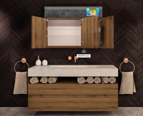 Smart spiegelkast met led-verlichting - L02 Sarah 100 x 72cm #9