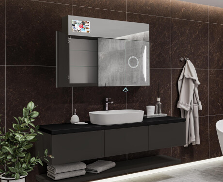 Smart spiegelkast met led-verlichting - L27 Sarah 100 x 72cm #11