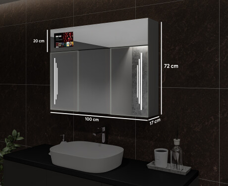 Smart spiegelkast met led-verlichting - L27 Sarah 100 x 72cm #3