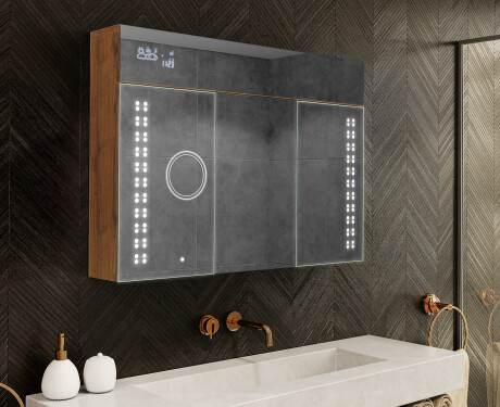 Spiegelkast met led-verlichting - L55 Emily 100 x 72cm