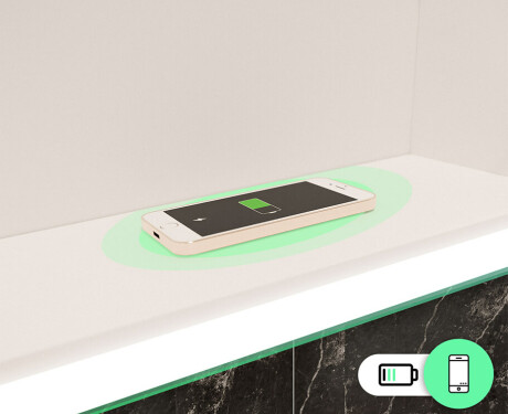 Badkamerkast met led Lily - Met 3 Deuren 100 x 72,5cm #10