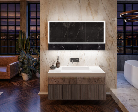 Badkamerkast met led Lily - Met 3 Deuren 100 x 72,5cm #12