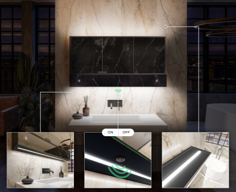 Badkamerkast met led Lily - Met 3 Deuren 100 x 72,5cm #7