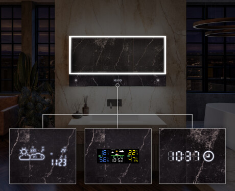 Badkamerkast met led Lily - Met 3 Deuren 100 x 72,5cm #8