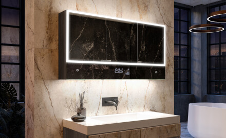 Badkamerkast met led Lily - Met 3 Deuren 100 x 72,5cm