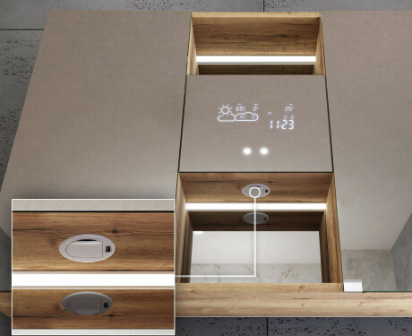 Spiegelkast met led-verlichting Lisa 100 x 70cm #10