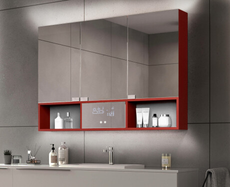 Badkamerkast met led Emma - Met 3 Deuren 100 x 72cm #1