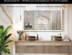 Afgeronde Moderne LED Spiegel met iPad Displine L141 Frame #7