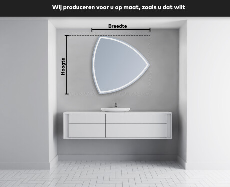 Onregelmatige spiegel met verlichting LED T223 #3