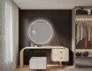 Moderne badkamer spiegel met led verlichting L112 #12