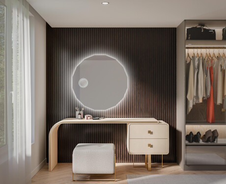 Moderne badkamer spiegel met led verlichting L112 #11