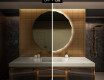 Moderne badkamer spiegel met led verlichting L112 #4