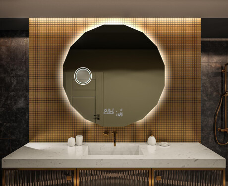 Moderne badkamer spiegel met led verlichting L113