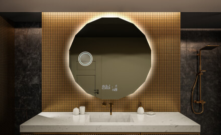 Moderne badkamer spiegel met led verlichting L113