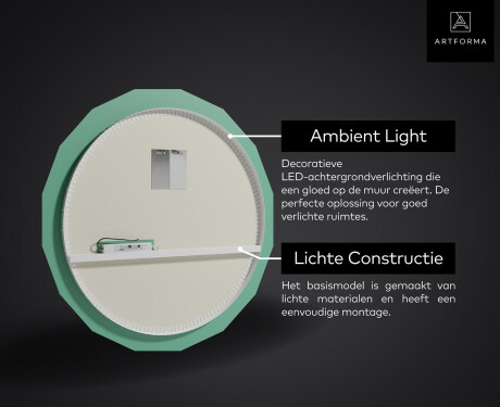 Moderne badkamer spiegel met LED verlichting L192 #4