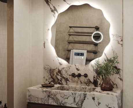 Moderne badkamer spiegel met led verlichting L193 #3