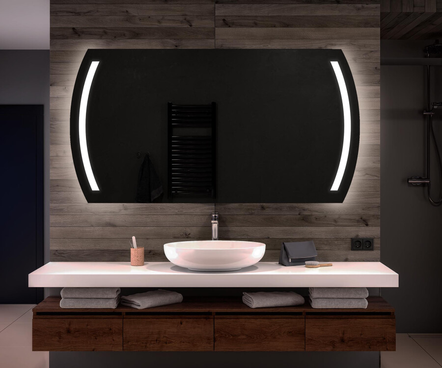 Matrix Drink water Sada Artforma - Moderne badkamer spiegel met led-verlichting L67