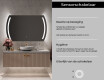 Moderne badkamer spiegel met led-verlichting L67 #6