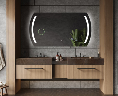 Moderne badkamer spiegel met led-verlichting L67 #7