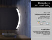 Moderne badkamer spiegel met led-verlichting L68 #4