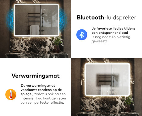 Moderne badkamer spiegel met led-verlichting L141 #6