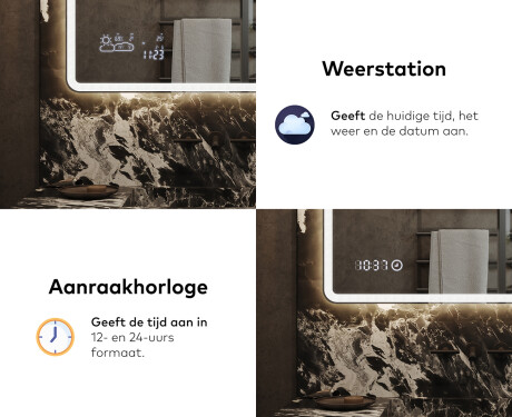 Moderne badkamer spiegel met led-verlichting L141 #7