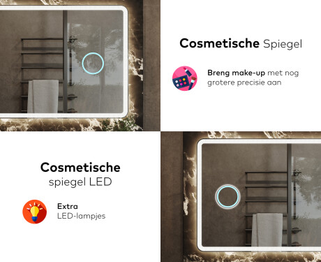 Moderne badkamer spiegel met led-verlichting L141 #8