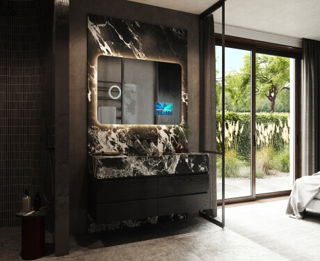 Moderne badkamer spiegel met led-verlichting L142 #2