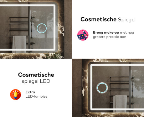 Moderne badkamer spiegel met led-verlichting L143 #8