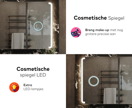 Moderne badkamer spiegel met led-verlichting L144 #8