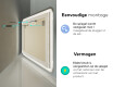 Moderne badkamer spiegel met led-verlichting L145 #10